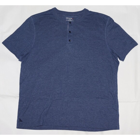 UNTUCKit Men's Short‎ Sleeve Henley Style T-Shirt Size Large - Picture 1 of 6